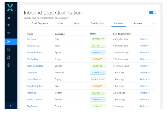 Exceed.ai Inbound Lead Qualification