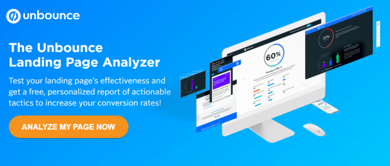 Unbounce Analyze My Page Now