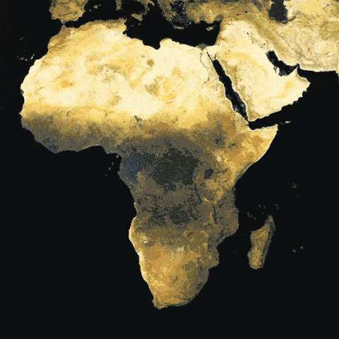 Herramienta de densidad de población facebook África