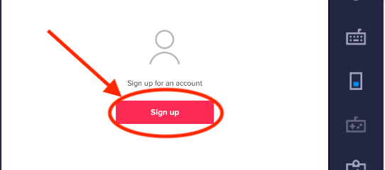 TikTok app sign up