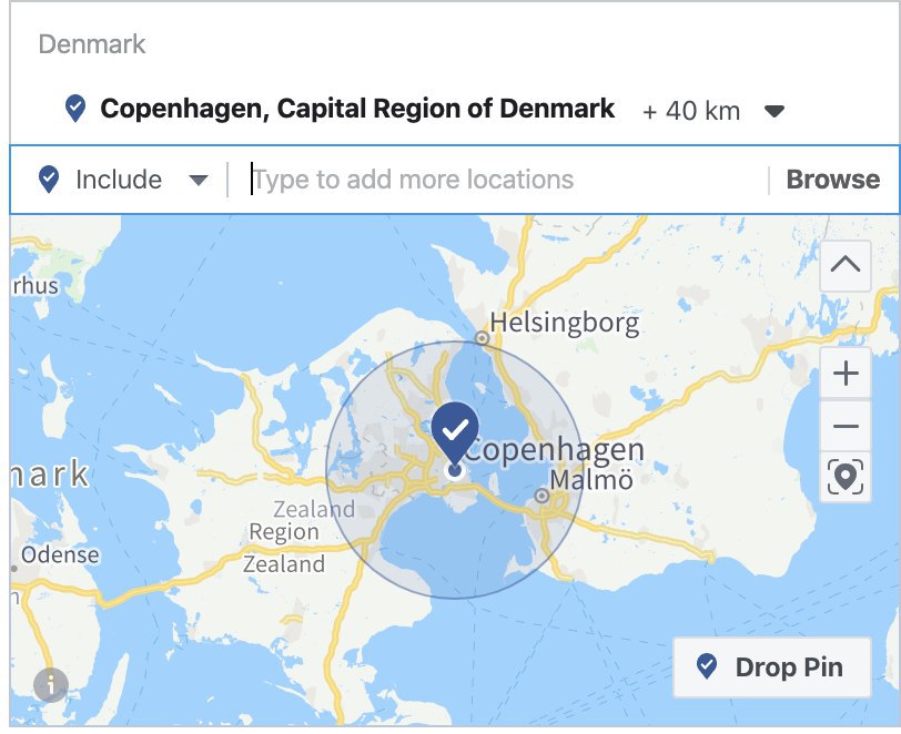 geolocation facebook ads