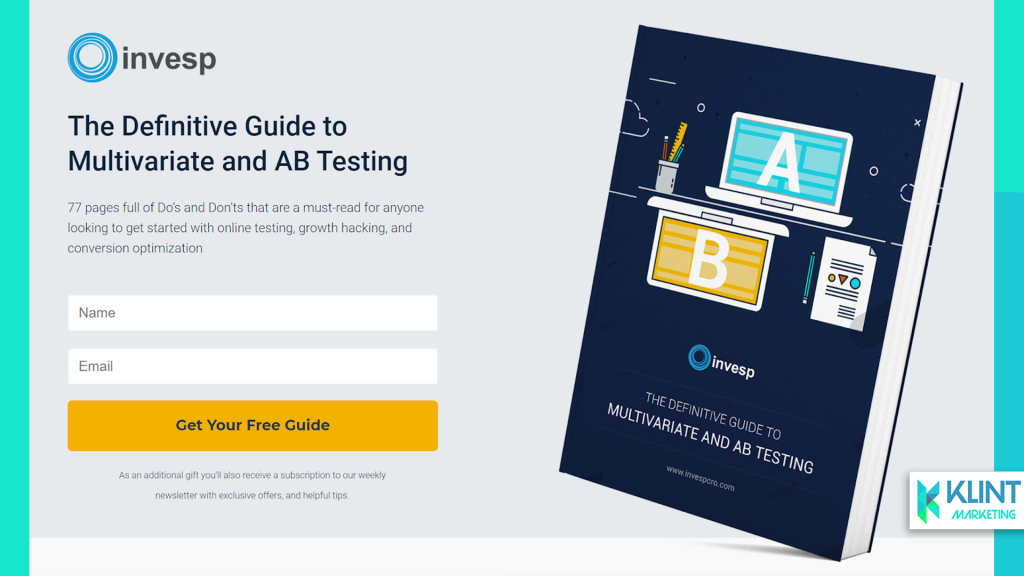 A/B test your landing pages