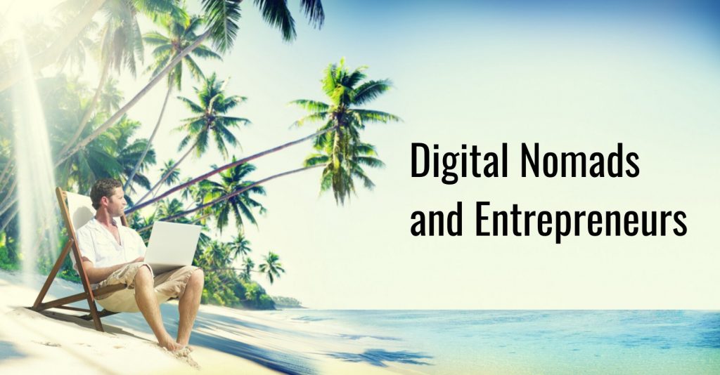 Digital Nomand and Entrepreneurs Facebook group Logo