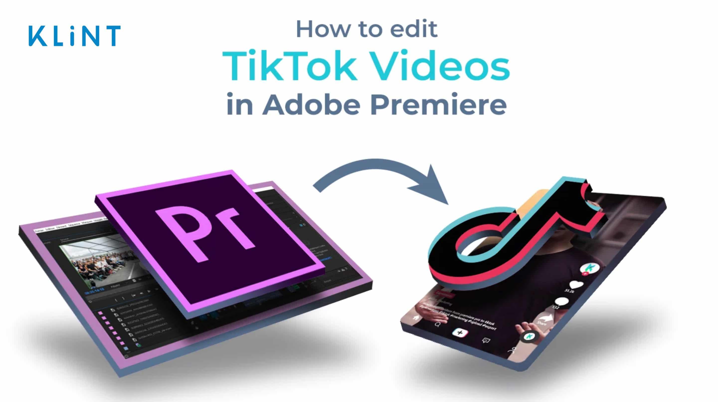 Adobe Pro and TIkTok logos against white background