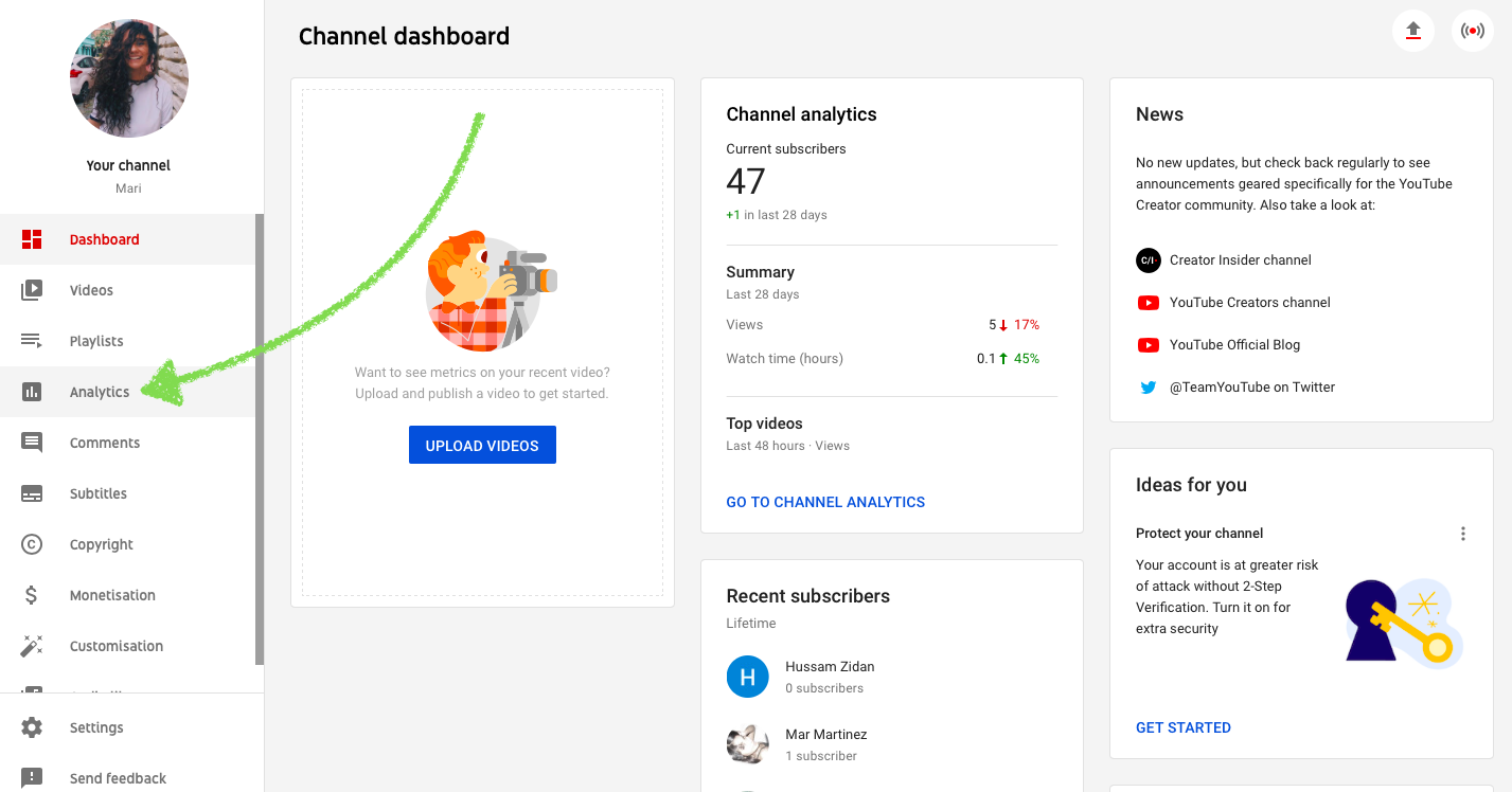 How to See Your  Channel Live Subscribers Count 