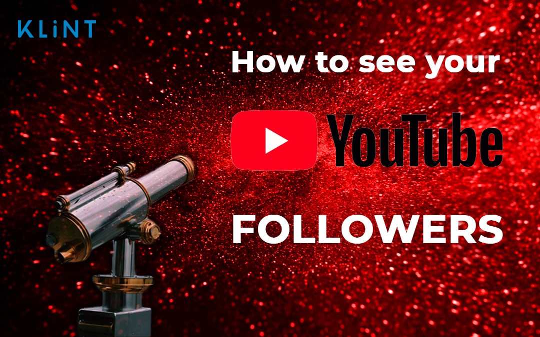 a telescope looks into a galaxy of stars. at the centre of the galaxy text is overlaid saying: "how to see your youtube subscribers"