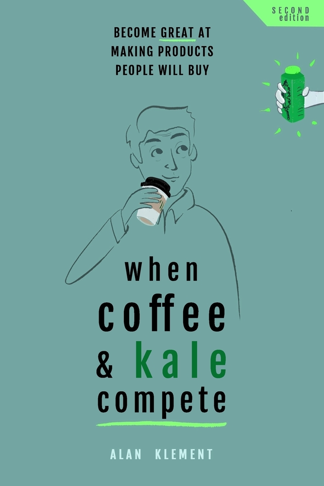 Deep green cover page of When Coffee and Kale Compete