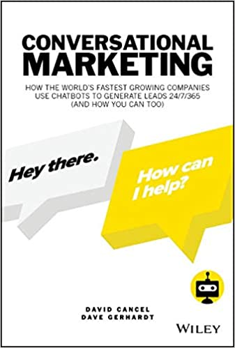 Cover of Conversational Marketing, a digital marketing book about chatbots.