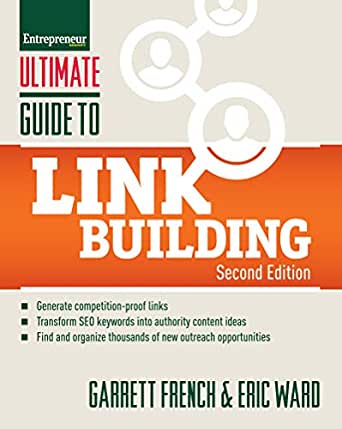 The Ultimate Guide To Link Building, creme colored cover with orange stripe