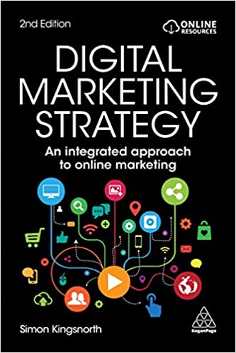 Black and multi-colored cover of Digital Marketing Strategy
