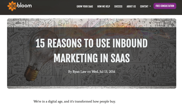 15 reasons to use inbound marketing in saas