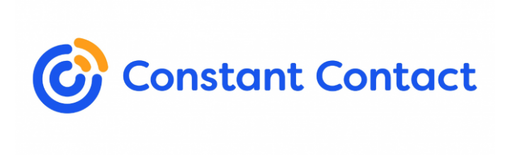constant contact email newsletter tool logo - blue text on white background