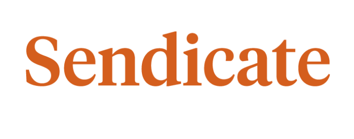 sendicate email newsletter tool logo orange text on white background