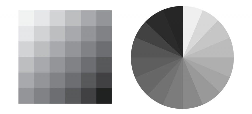 Grey color palette.