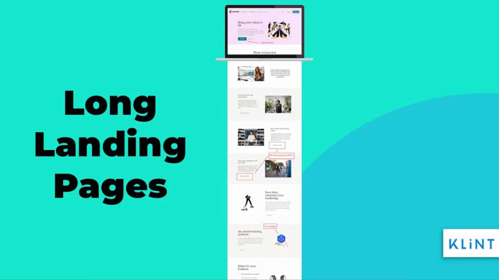 Long landing page example