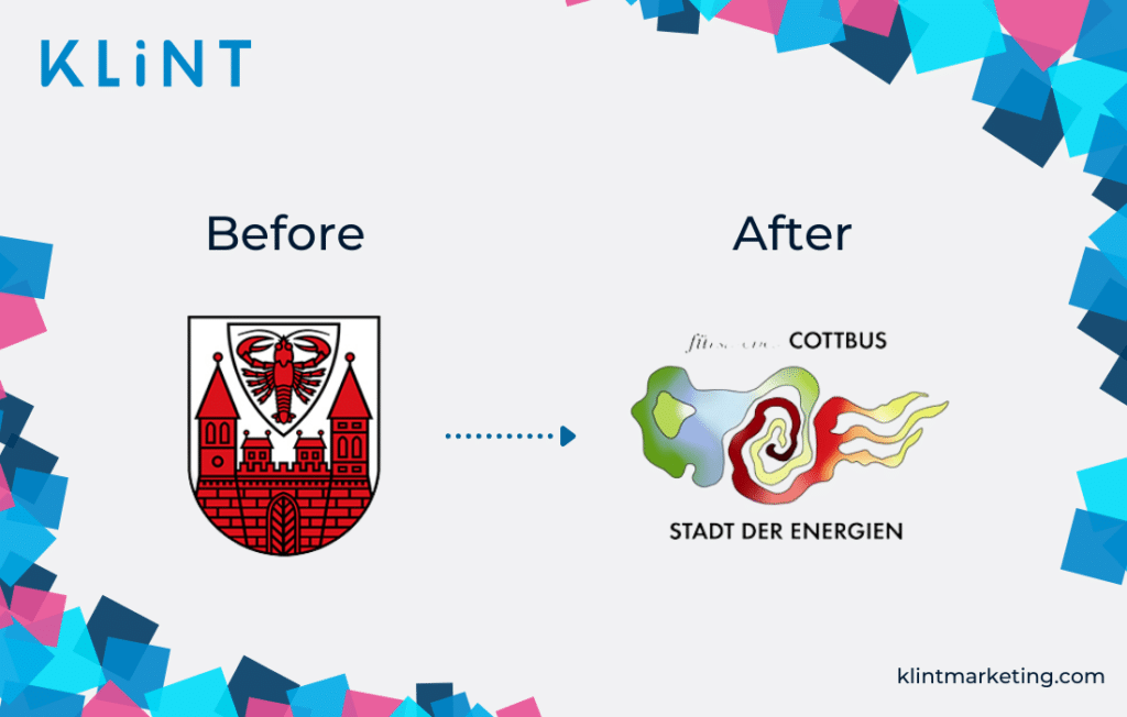 Cottbus logo - an example of bad branding