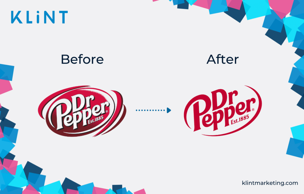 Dr Pepper logo change.