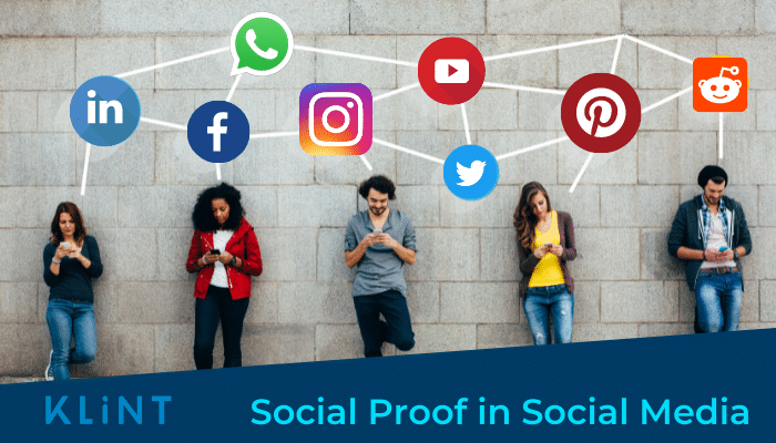 social proof in social media infographic 