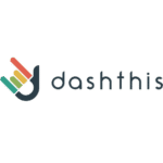 An image of Dashthis' logo with black text on white background.