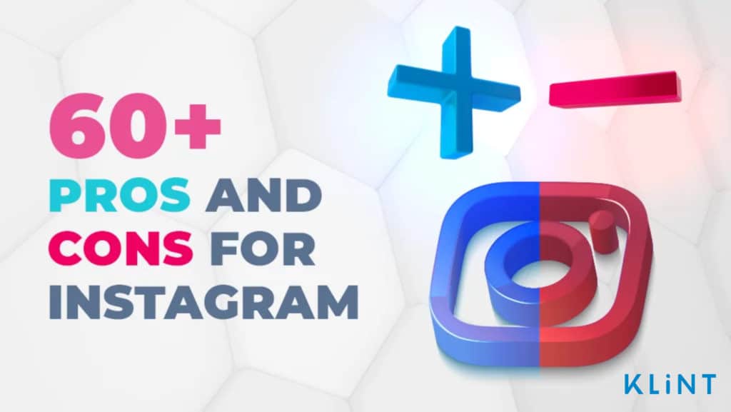 imstagram logo with a positive and negative sign