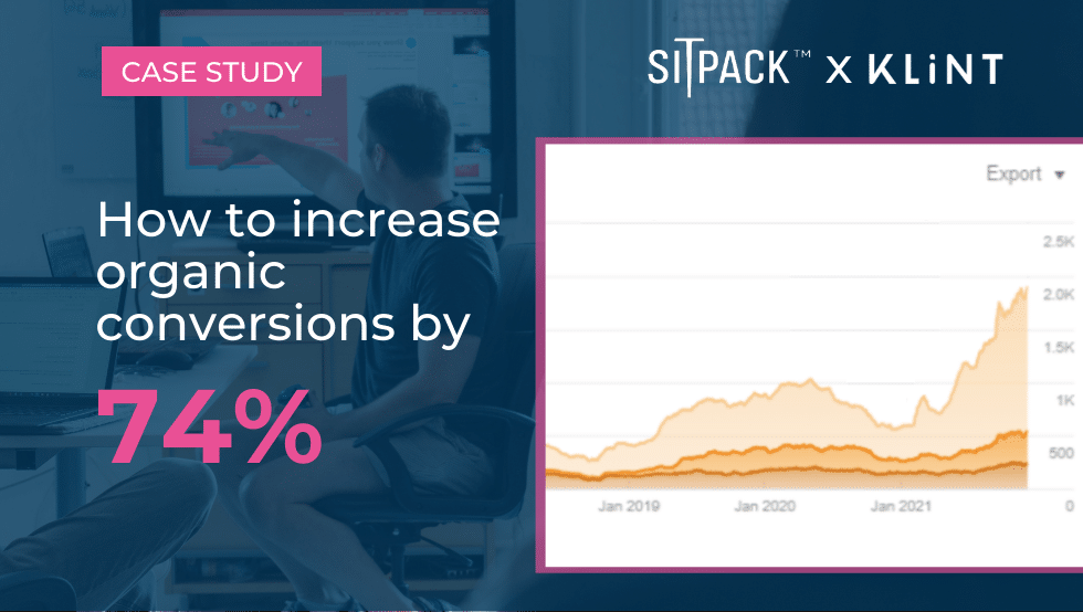 How Klint increased Organic Conversions by 74% for SitPack within 3 months